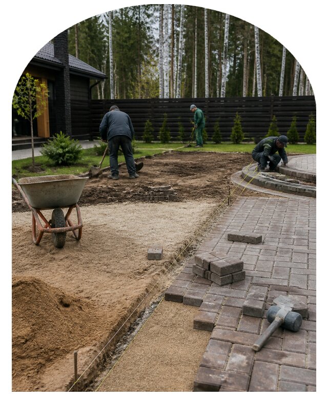 Комплексное благоустройство участка 20 соток в Калининграде