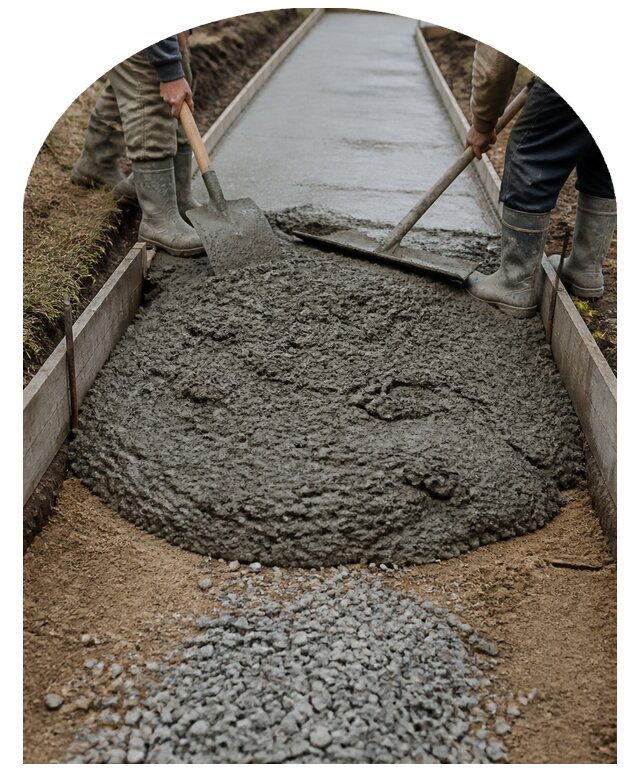 Бетонные дорожки под ключ для благоустройства участка в Калининграде